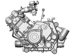 001 Двигатель  750 с.с.