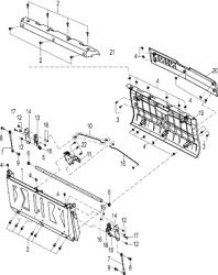 22 Задний борт кузова