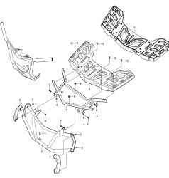 21 Багажник и бампер (перед)