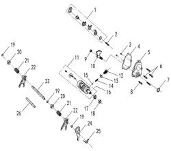 13 Механизм переключения передач