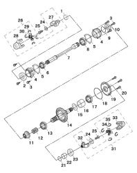 12 Выходной вал