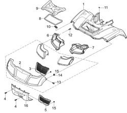 26 Передний пластик
