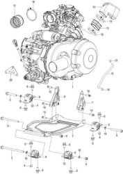 02 Двигатель в сборе, крепление ДВС