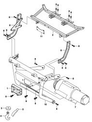 23 Крепление лебедки