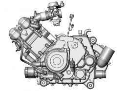 001 Двигатель  600 с.с.