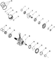 07 Поршень, коленчатый вал