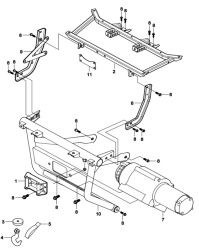 23.1 Крепление лебедки