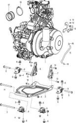 03 Двигатель в сборе, крепление ДВС